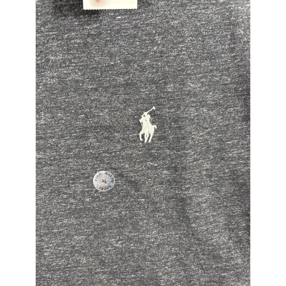 Polo Ralph Lauren Mens Classic Fit T-Shirt Charcoal Heather XL Cotton Crew Neck - Picture 2 of 11
